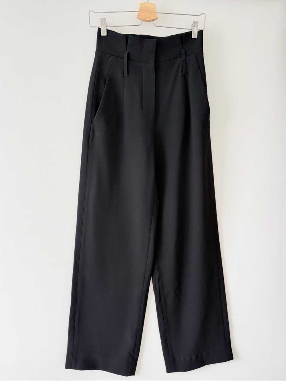 Aritzia Babaton Jermaine Black High Waist Wide Leg Pants Size 2 - Picture 2 of 12